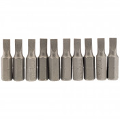 Plain Slot Insert Bit, 4.5mm, 1/4 Hex, 25mm Long (Pack of 10)