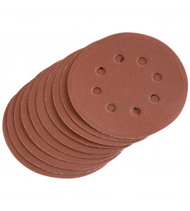 Hook and Loop Sanding Discs, 125mm, 240 Grit (Pack of 10)
