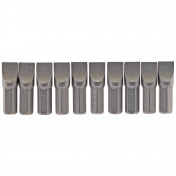 Plain Slot Insert Bit, 8mm, 1/4 Hex, 25mm Long (Pack of 10)