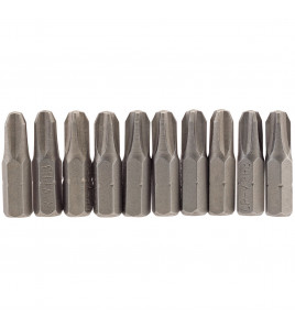 Cross Slot Insert Bit, 1/4 Hex, 25mm Long, No.3 (Pack of 10)