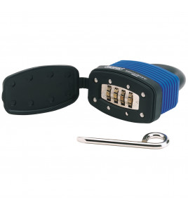 Resettable 4 Number Combination Laminated Steel Padlock and Bumper, 48mm