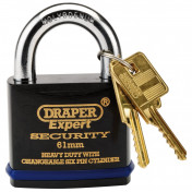 Heavy Duty Padlock and 2 Keys with Super Tough Molybdenum Steel Shackle, 61mm - Discontinued