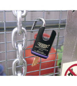 Draper Expert Heavy Duty Padlock and 2 Keys with Shrouded Shackle, 46mm