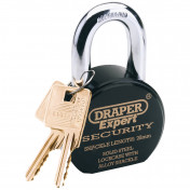 Heavy Duty Stainless Steel Padlock and 2 Keys, 63 x 25mm