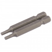 Hexagonal Insert Bit, 3mm, 1/4 Hex, 50mm Long (Pack of 2)