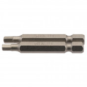 Hexagonal Insert Bit, 4mm, 1/4 Hex, 50mm Long (Pack of 2)