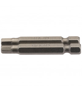 Hexagonal Insert Bit, 5mm, 1/4 Hex, 50mm Long (Pack of 2)