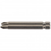 Cross Slot Insert Bit, 1/4 Hex, 75mm Long, No.2 (Pack of 2)