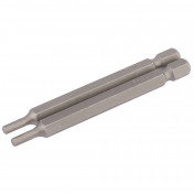 Hexagonal Insert Bit, 3mm, 1/4 Hex, 75mm Long (Pack of 2)