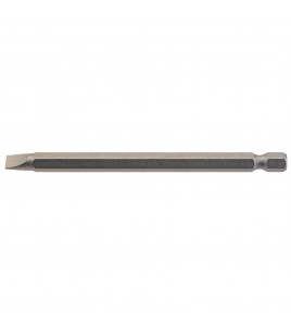 Plain Slot Insert Bit, 6mm, 1/4 Hex, 100mm Long (Pack of 1)