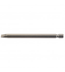 Plain Slot Insert Bit, 6.5mm, 1/4 Hex, 100mm Long (Pack of 1)