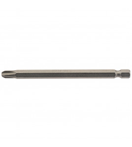 Cross Slot Insert Bit, 1/4 Hex, 100mm Long, No.3 (Pack of 1)