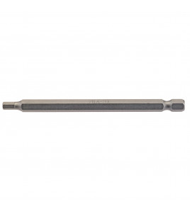 Hexagonal Insert Bit, 4mm, 1/4 Hex, 100mm Long (Pack of 1)