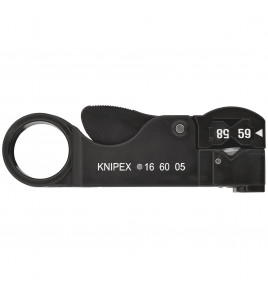KNIPEX 16 60 05SB Adjustable Co-Axial Stripping Tool, 105mm