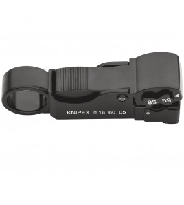 KNIPEX 16 60 05SB Adjustable Co-Axial Stripping Tool, 105mm