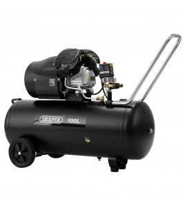 100L Direct Drive V-Twin Air Compressor, 2.2kW/3hp