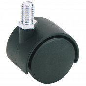 Twin Nylon Bolt Castor, 40mm Diameter, S.W.L. 25kg