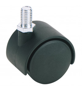 Twin Nylon Bolt Castor, 40mm Diameter, S.W.L. 25kg