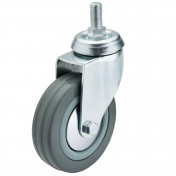 Swivel Bolt Fixing Rubber Castor, 100mm Diameter, S.W.L. 80kg