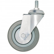 Swivel Bolt Fixing Rubber Castor, 100mm Diameter, S.W.L. 80kg