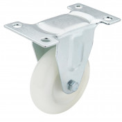 Fixed Plate Fixing Nylon Wheel, 75mm Diameter, S.W.L. 100kg