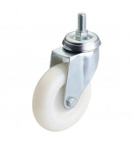 Swivel Bolt Fixing Nylon Wheel, 100mm Diameter, S.W.L. 125kg
