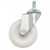 Swivel Bolt Fixing Nylon Wheel, 100mm Diameter, S.W.L. 125kg