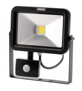 COB LED Slimline Wall Mounted Floodlight with PIR Sensor, 20W, 1,300 Lumens - Discontinued