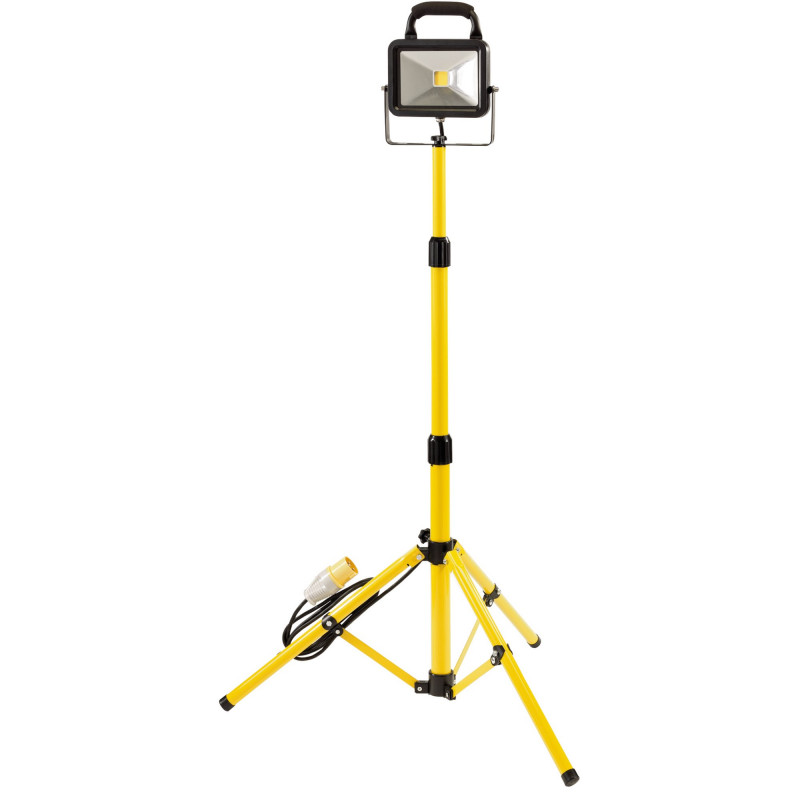 110V COB LED Worklight with Tripod, 20W, 1,300 Lumens - Discontinued
