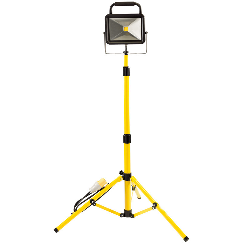 50W 110V COB LED Work Light with Tripod - 6,500 Lumens