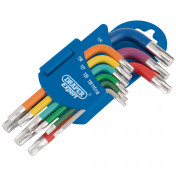 Draper Expert TX-STAR® Metric Coloured Short Arm Key Set (9 Piece)