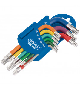 Draper Expert TX-STAR® Metric Coloured Short Arm Key Set (9 Piece)