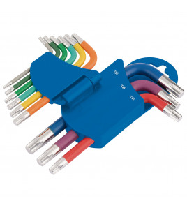 Draper Expert TX-STAR® Metric Coloured Short Arm Key Set (9 Piece)