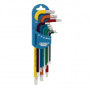 Draper TX-STAR® Metric Coloured Long Arm Key Set (9 Piece)