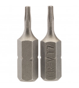 Draper TX-STAR® Insert Bit, 1/4 Hex, 25mm Long, T7 (Pack of 2)