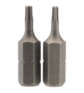 Draper TX-STAR® Insert Bit, 1/4 Hex, 25mm Long, T8 (Pack of 2)