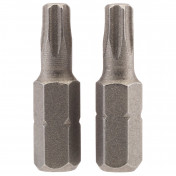 Draper TX-STAR® Insert Bit, 1/4 Hex, 25mm Long, T25 (Pack of 2)