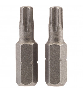 Draper TX-STAR® Insert Bit, 1/4 Hex, 25mm Long, T25 (Pack of 2)