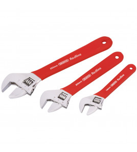 Draper Redline® Soft Grip Adjustable Wrench Set (3 Piece)