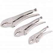 Draper Redline® Self Grip Curved Jaw Pliers Set (3 Piece) - Discontinued