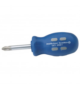 Draper Expert Cross Slot Mechanics Screwdriver, 38mm, No.2 (Sold Loose)