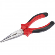 Draper Redline® Heavy Duty Long Nose Pliers with Soft Grip Handles, 165mm