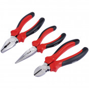 Draper Redline® Plier Set With Soft Grip Handles, 160mm (3 Piece)