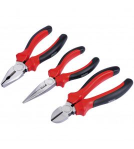 Draper Redline® Plier Set With Soft Grip Handles, 160mm (3 Piece)