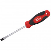 Draper Redline® Plain Slot Soft Grip Screwdriver, 6 x 100mm - Discontinued