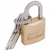 Draper Redline® Brass Cylinder Padlock, 20mm