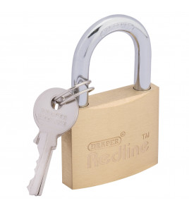 Draper Redline® Brass Cylinder Padlock, 40mm