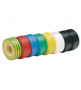 Insulation Tape to BSEN60454/Type2, 10m x 19mm, Mixed Colours (Pack of 8) - Discontinued