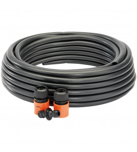Perforated Soaker Hose, 12mm Bore, 15m, Black