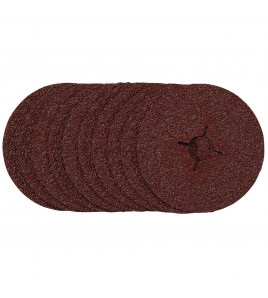 Fibre Sanding Discs, 115mm, 24 Grit, (Pack of 10)